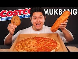 COSTCO Chicken Bake, Cheese & Pepperoni Pizza, Chocolate Chip Cookie | ASMR Mukbang