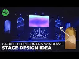 Build This All Wood and LED Lit Stage Design | "Mountain windows"