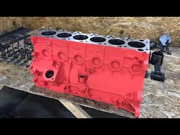 Full Engine Rebuild / BMW 324d M21D24 / Time-Lapse / Restoration engine