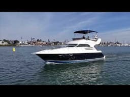 Fairline Phantom 42 Drone footage underway Yacht Video By: Ian Van Tuyl Yacht Broker in California