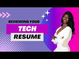 Reviewing your Tech resumes Live!