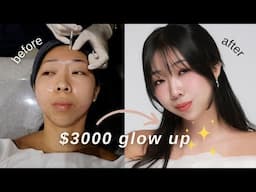 korea glow up & what i crocheted (skin clinic, idol makeup, nails, profile pic, haircut, yarn cafe)