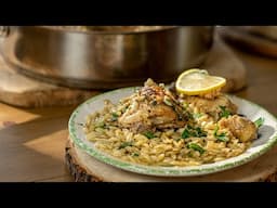 Lemony Chicken & Orzo Skillet (One-Pan Dinner)