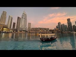 The Dubai Fountain from Palace Downtown Hotel and Dubai Mall