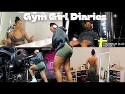 GYM GIRL DIARIES: grwm for the gym & watch me grow my Hamstrings-Quads *JUICY PUMP*