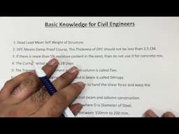 Basic Knowledge for Civil Engineers