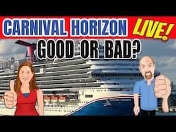 Should you book the Carnival Horizon?  LIVE With Tall Man's Cruise Adventures