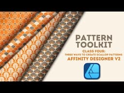 NEW CLASS TRAILER: 3 Ways to Create Scallop Motifs in Affinity Designer V2 | Surface Pattern Design