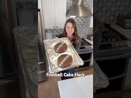 Football Cake Hack for Super Bowl Sunday #Shorts #CakeHack #FootballCake #SuperBowl