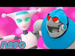 Arpo's Valentine's Day Crush!!! | 2 HOUR ARPO MARATHON! | Funny Robot Cartoons for Kids!