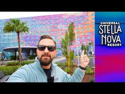 Full Detailed Tour Of Universal Orlando's Stella Nova Resort! Room Tour, Food Locations & Amenities!