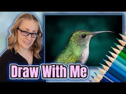 Hummingbird in  Colored Pencil & Pan Pastels - Full Tutorial