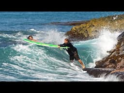 Mason Ho Brings Baby Bear Surfing