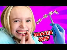 Kalia Gets Braces Off For The First Time! *SCARY*