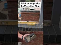 Brick on edge #asmrvideo #bricklayer #builder