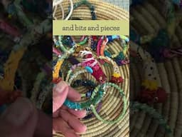 Slow Stitched Bangles  #diy #sewing #slowstitching #boho