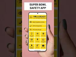 Safety App Launched Before The Super Bowl #shorts