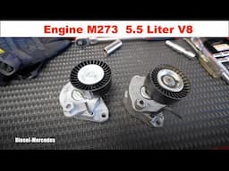 Mercedes S550 W221 M273 Serpentine Belt Tensioner Replacement