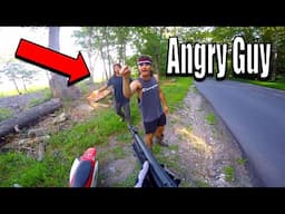 Two Angry Bikers Vs Pit Bike