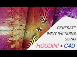 Wavy Pattern Generation Tutorial - Houdini + Cinema4D