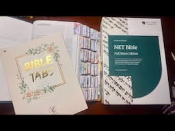 How to add Bible Tabs on a  Brand NEW Bible! (NEW NET Bible)