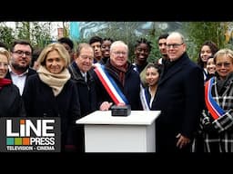 Albert II de Monaco inaugure une fresque / Argenteuil (95) - France 09 décembre 2024