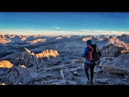 Sunrise hike on Mount Whitney in two minutes