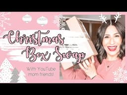 CHRISTMAS BOX SWAP || YOUTUBE MOM GIFT EXCHANGE