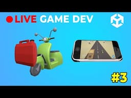 Live Game Dev -- Let's make some obstacles spawn to make it harder - Day 3 #unity