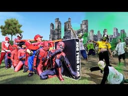 9 SuperHeroes vs Zombies || Who Will Be The Strongest ??? ( by FLife TV )