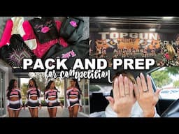 PACK AND PREP FOR MAJORS: cheer comp prep, new uniforms, & last practice