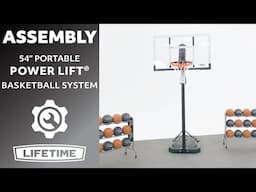 Lifetime 54" Portable Power Lift Basketball System | Lifetime Assembly Video