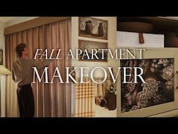 FALL APARTMENT MAKEOVER - Adding Charm, Pattern, and Smart Drapes!