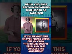 Drum and Bass Recommendations (Christoph De Babalon) #shorts