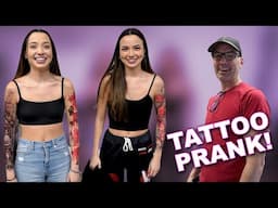 Tattoo Prank on Our Dad!