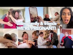 Telling our family & friends we're pregnant! 😭💛