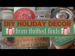 CHRISTmas DIYs from Thrift Store Finds - Budget Friendly & Creative Gifts - UPCYCLED Holiday Decor