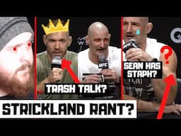 UFC 312 Press Conference Reaction! Strickland STAPH? Du Plessis TRASH TALK? Sean COOKS Chimaev?