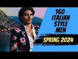 160 Outfit Italian Men Style for the Night - Spring 2024