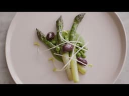 Green Asparagus with Peas at Gauthier Soho in London