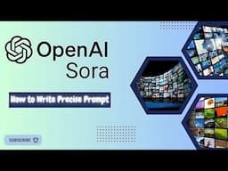 SORA openAI | How to Write Precise Prompt