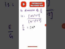 NEET PREVIOUS YEAR QUESTION UNIT AND DIMENSIONS | #shorts #youtubeshorts #neetphysics