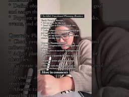 CHECKLIST: Functional Planning Routines #functionalplanning #dailyplanning #productivitytips