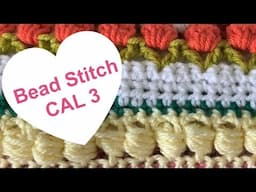 How To Crochet Bead Stitch - STAY HOME #WITHME CAL VIDEO 3