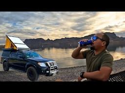 To warmer weather! Waterfront Winter Camping in Lake Havasu