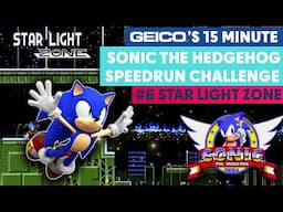 GEICO'S 15 Minute Sonic the Hedgehog Speedrun Challenge | #6 Star Light Zone