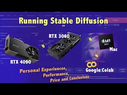 Stable Diffusion - Mac vs RTX4090 vs RTX3060 vs Google Colab - how they perform.