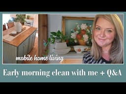 Spend the morning cleaning and cooking with me | Cleaning motivation | Mobile home living