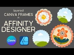 Create Custom Multi Layered Frames | Canva & Affinity Designer V2 | Step by Step Beginner Tutorial