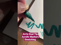 Arrtx Dual Tip Acrylic Markers Swatches